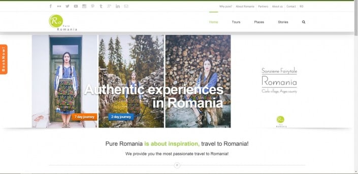 Pure Romania, creare site web