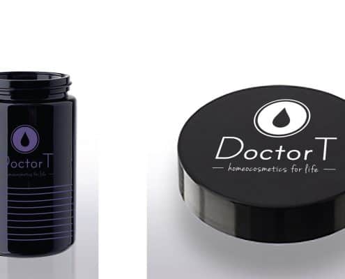 Doctor T visual identity logo colors fonts homeocosmetics