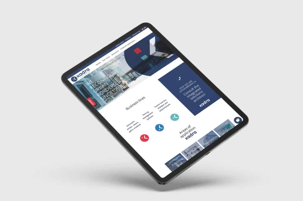 KADRA - un proiect de web design