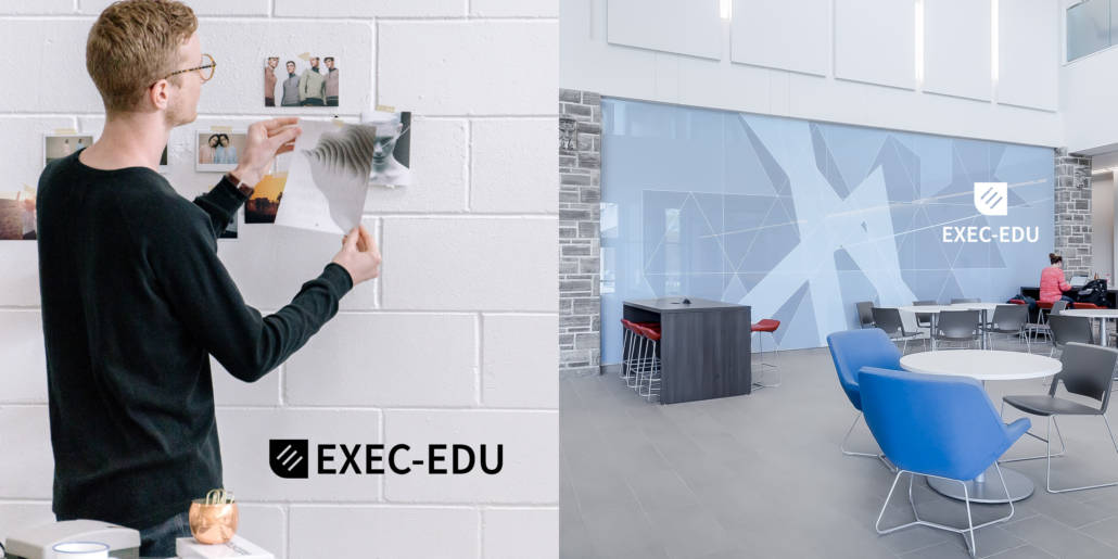 EXEC EDU identitate vizuala noua si website nou construite de Toud