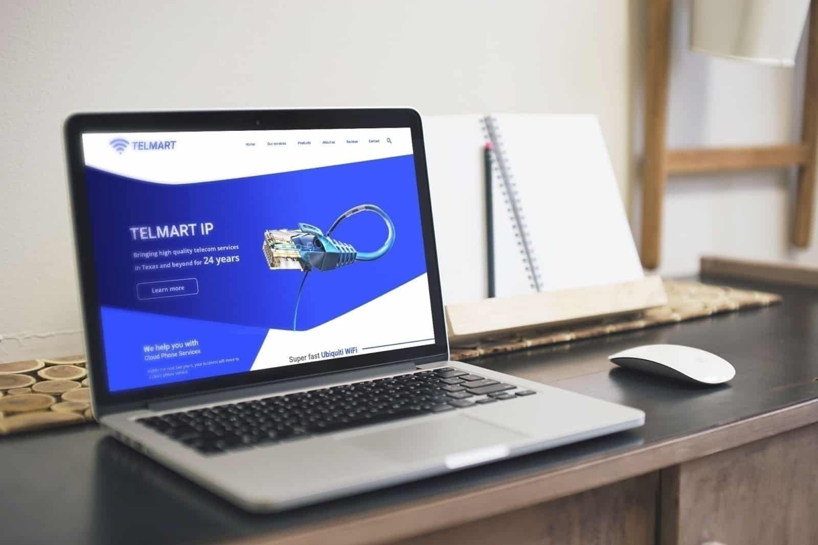 Telmart LP - wireframe design pentru o firma de IT din Australia wireframe design, UI design, design, website, web design, propunere