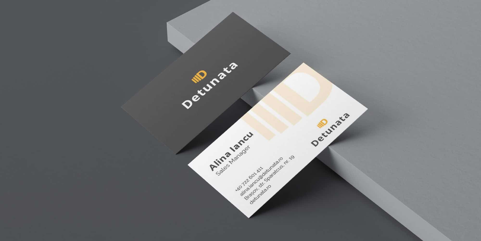 Detunata - identitate vizuala, compania B2B, Toud, proiecte