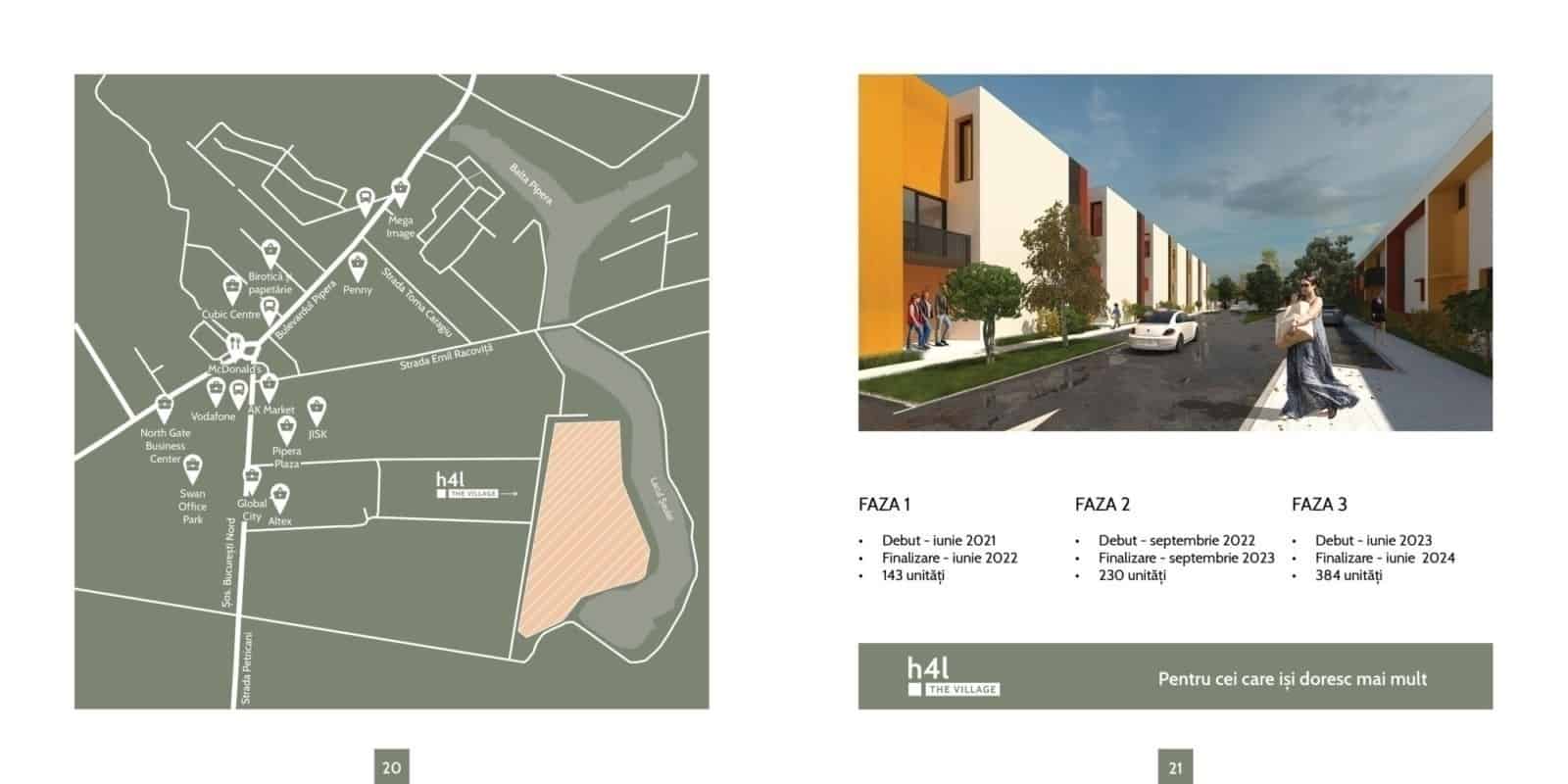 h4l THE VILLAGE, brosura, publishing design, design, branding, h4l