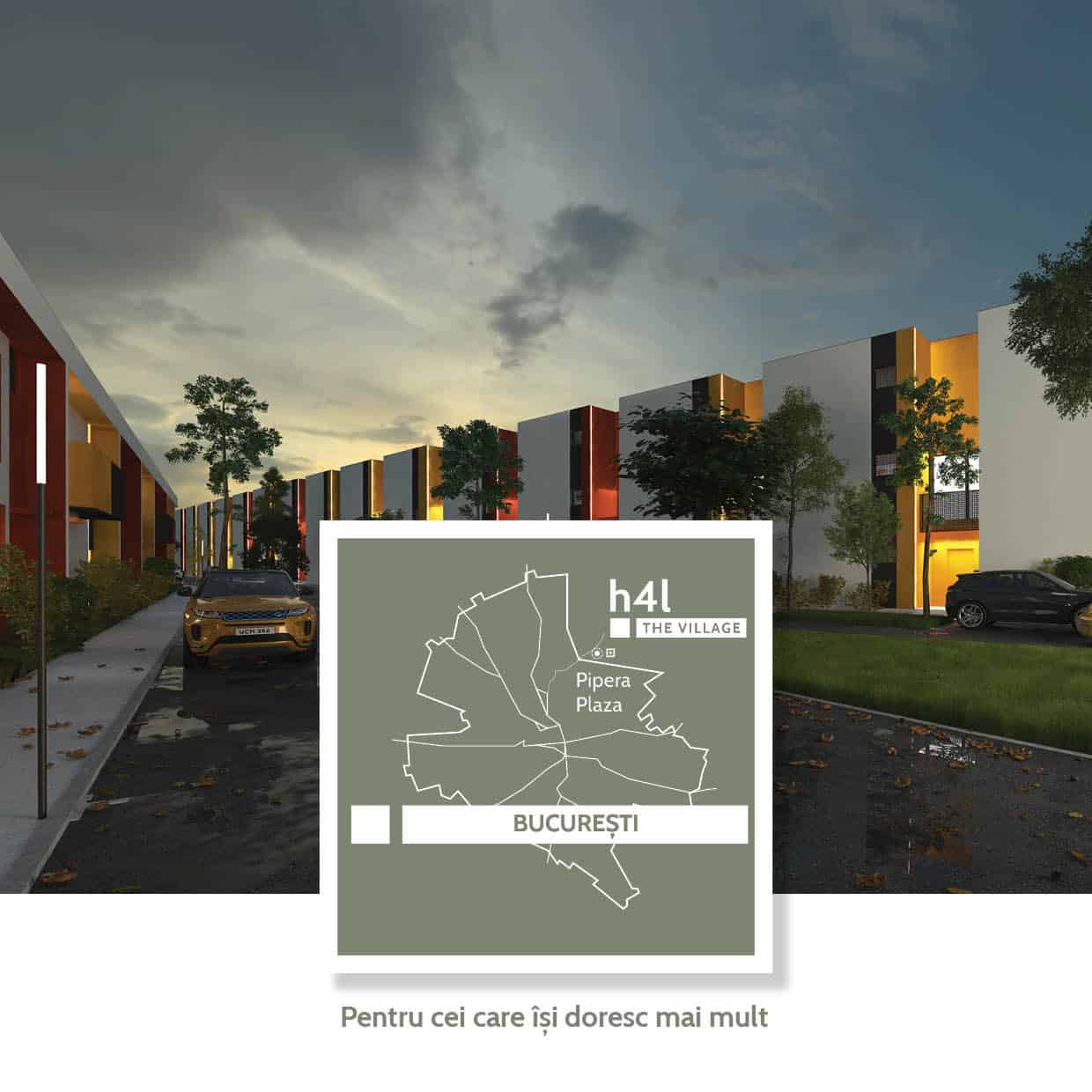 h4l THE VILLAGE, brosura, publishing design, design, branding, h4l