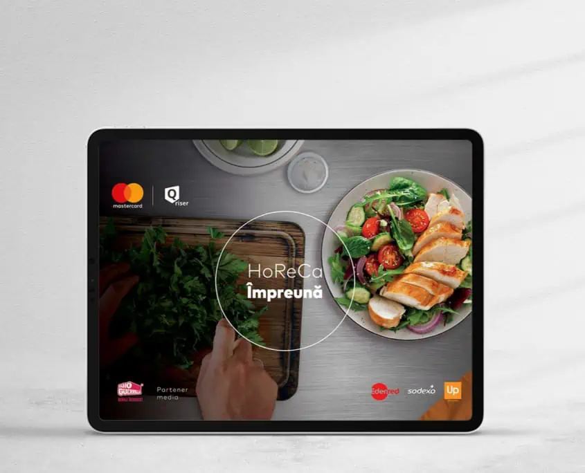 HoReCa impreuna web design pentru un program de antreprenoriat sq