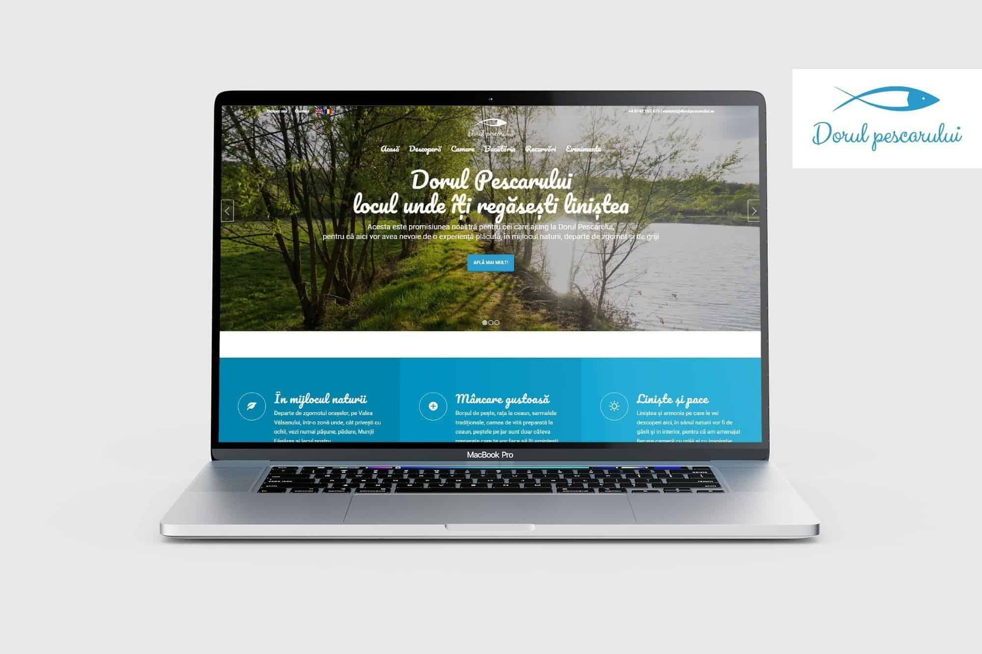 Proiect web design Toud - Dorul Pescarului, website design, web design, UX design, UI design, creare website
