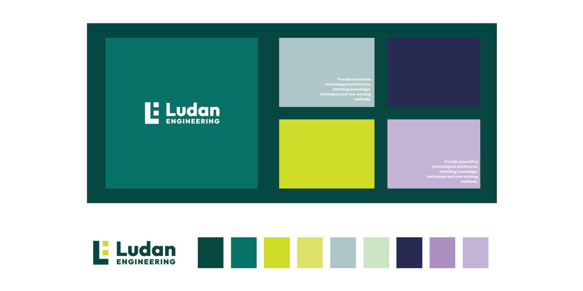 Ludan ENGINEERING - Branding pentru o companie de inginerie – o transformare menită să pună în valoare echipa, identitate vizuală, Toud