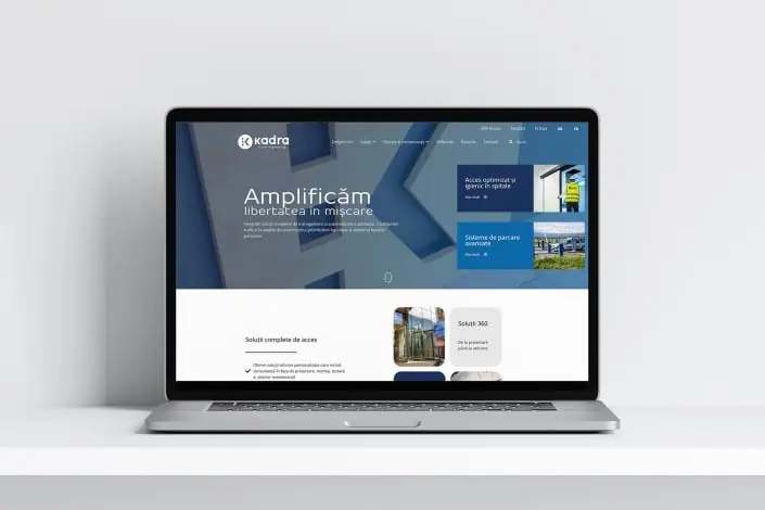 Website-ul KADRA, probabil cel mai complex și mai mare website pe care l-am creat până acum, Toud, web design, UI design, UX design